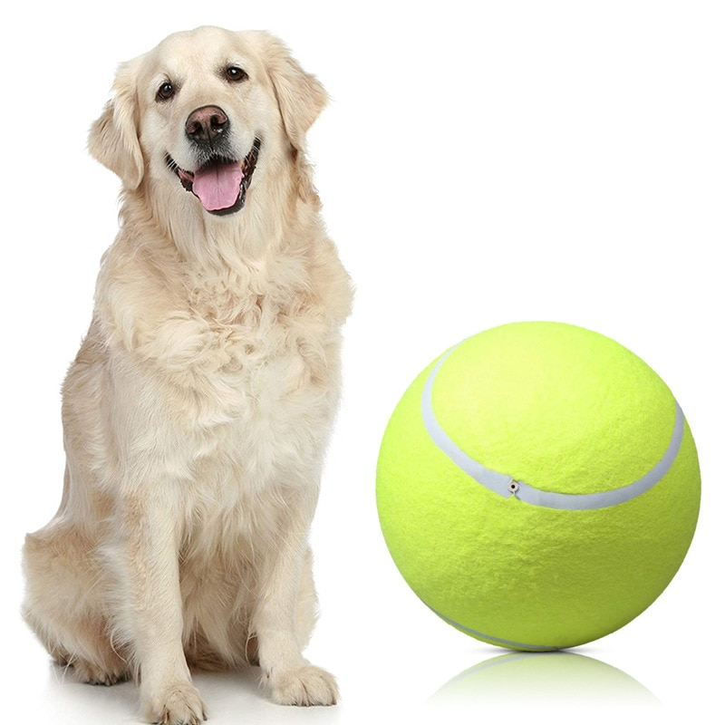 Giant Tennis Ball for Dogs – Durable Inflatable Pet Toy 24cm