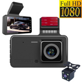 Dual-Lens HD Dashcam – Front and Rear Recording