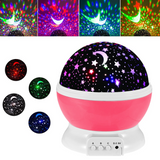 LED Starry Sky Night Light Projector – Rotating Galaxy Lamp