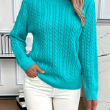 Bella Women’s Sweater – Classic Cable Knit Pullover