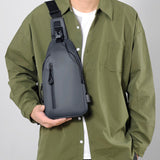Waterproof Crossbody Shoulder Bag with USB Charging Port