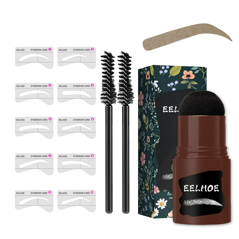 Waterproof Eyebrow Stamp Kit with Stencils & Brush – Natural Shape