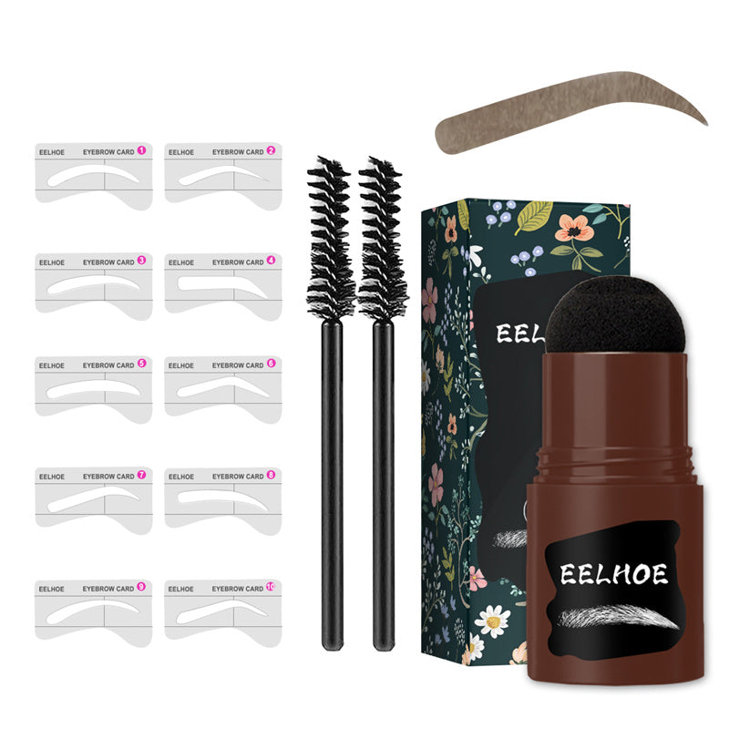 Waterproof Eyebrow Stamp Kit with Stencils & Brush – Natural Shape