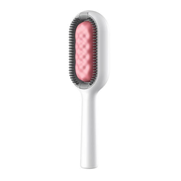 Pet Grooming Brush with Floating Comb and Built-in Water Tank