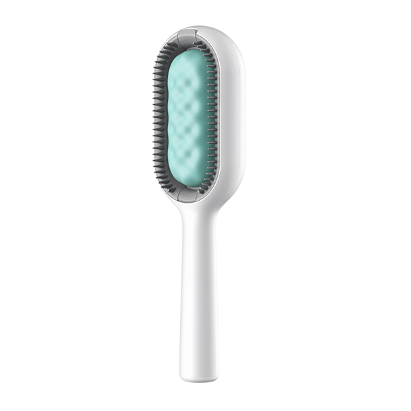 Pet Grooming Brush with Floating Comb and Built-in Water Tank