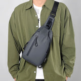 Waterproof Crossbody Shoulder Bag with USB Charging Port