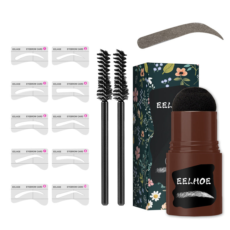 Waterproof Eyebrow Stamp Kit with Stencils & Brush – Natural Shape
