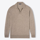 Lucas Men’s Sweater – Long Sleeve Polo Collar Pullover