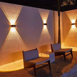 Solar LED Wall Light Outdoor with RGB & Warm White Modes