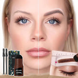 Waterproof Eyebrow Stamp Kit with Stencils & Brush – Natural Shape