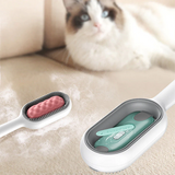 Pet Grooming Brush with Floating Comb and Built-in Water Tank