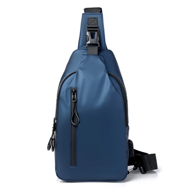 Waterproof Crossbody Shoulder Bag with USB Charging Port
