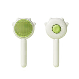 Pet Grooming Comb with Self-Cleaning Button – Knot and Tangle Remover