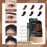 Waterproof Eyebrow Stamp Kit with Stencils & Brush – Natural Shape