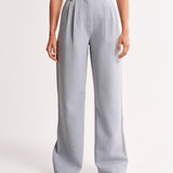 Claudine – Pleated High Waist Trousers with Tailored Fit