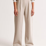 Claudine – Pleated High Waist Trousers with Tailored Fit