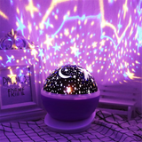 LED Starry Sky Night Light Projector – Rotating Galaxy Lamp