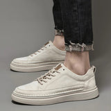 Elias Men’s Casual Sneakers – Suede Lace-Up Low-Top Shoes
