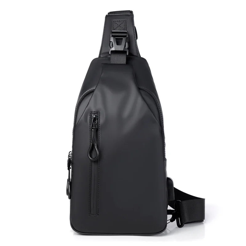 Waterproof Crossbody Shoulder Bag with USB Charging Port