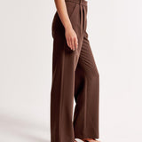 Claudine – Pleated High Waist Trousers with Tailored Fit