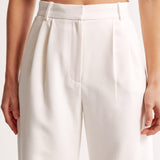 Claudine – Pleated High Waist Trousers with Tailored Fit