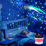 LED Starry Sky Night Light Projector – Rotating Galaxy Lamp