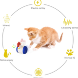 Interactive Cat Toy Chicken with Self-Balancing Movement and Light