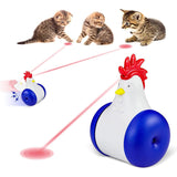 Interactive Cat Toy Chicken with Self-Balancing Movement and Light