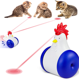 Interactive Cat Toy Chicken with Self-Balancing Movement and Light