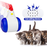 Interactive Cat Toy Chicken with Self-Balancing Movement and Light