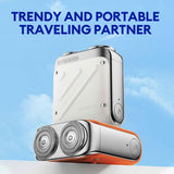 Portable Waterproof Mini Electric Shaver with USB-C & Dual Blades
