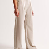 Claudine – Pleated High Waist Trousers with Tailored Fit