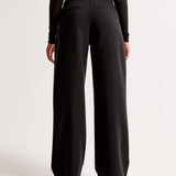 Claudine – Pleated High Waist Trousers with Tailored Fit