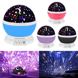 LED Starry Sky Night Light Projector – Rotating Galaxy Lamp