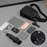 Waterproof Crossbody Shoulder Bag with USB Charging Port