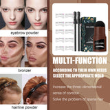 Waterproof Eyebrow Stamp Kit with Stencils & Brush – Natural Shape