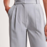 Claudine – Pleated High Waist Trousers with Tailored Fit