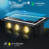 Solar LED Wall Light Outdoor with RGB & Warm White Modes