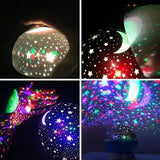LED Starry Sky Night Light Projector – Rotating Galaxy Lamp