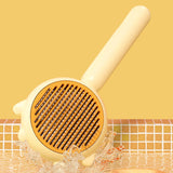 Pet Grooming Comb with Self-Cleaning Button – Knot and Tangle Remover