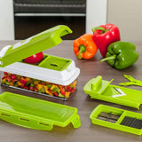 12-in-1 Multifunctional Vegetable Slicer with Container and Blades