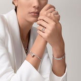 Elegance Nail Silver Bracelet