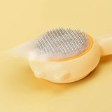 Pet Grooming Comb with Self-Cleaning Button – Knot and Tangle Remover