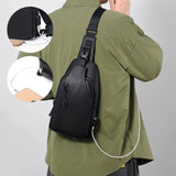 Waterproof Crossbody Shoulder Bag with USB Charging Port