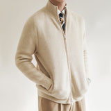 Casper Men’s Ribbed Cardigan – Full-Zip Knitted Sweater