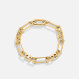 Radiant Ember Gold Chain Bracelet