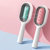 Pet Grooming Brush with Floating Comb and Built-in Water Tank