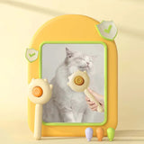 Pet Grooming Comb with Self-Cleaning Button – Knot and Tangle Remover