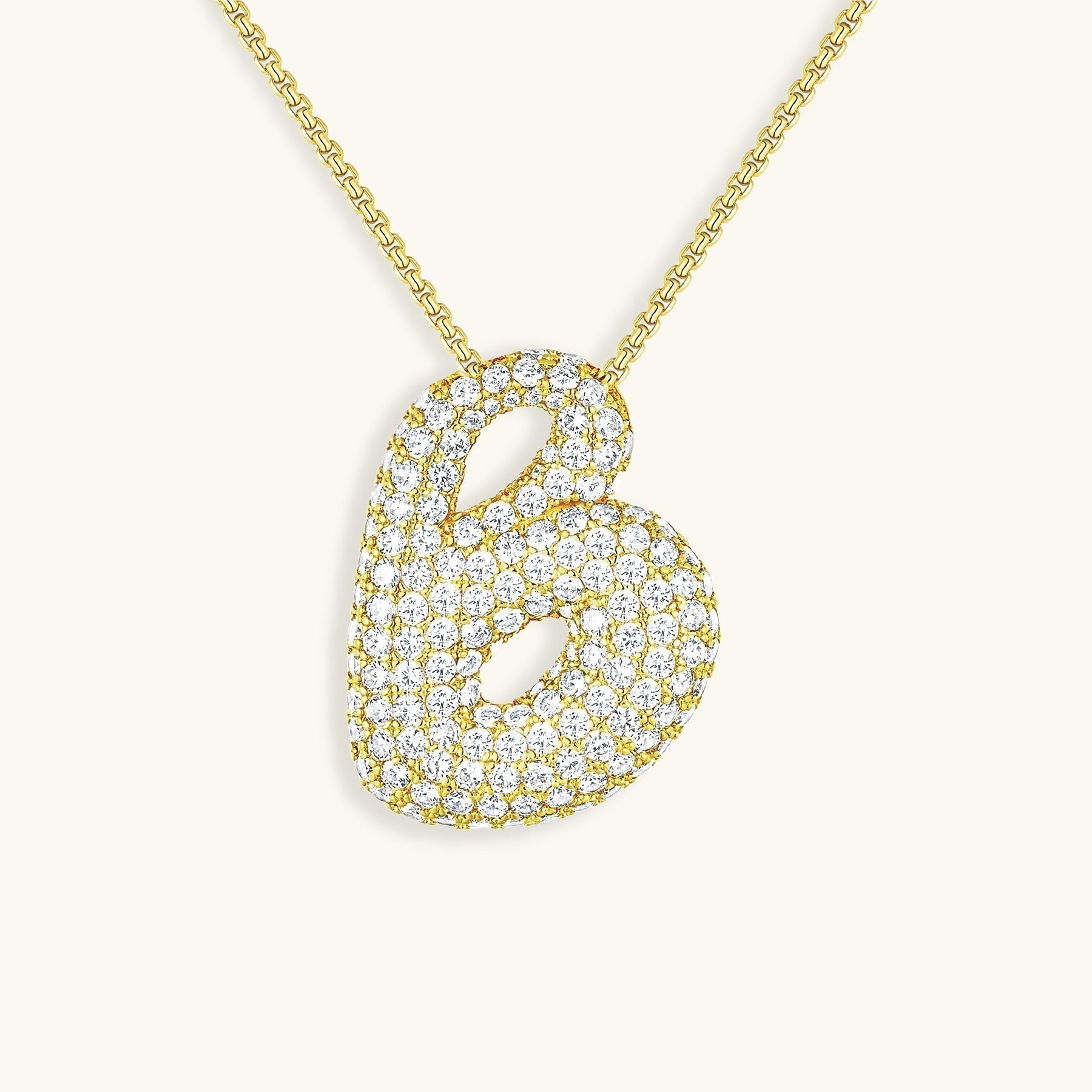 Gold & Silver Plated Initial Necklace A–Z with Crystals