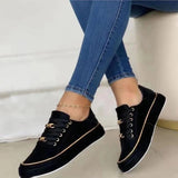 Sofia Women’s Sneakers – Casual Slip-On Trainers With Gold Accent